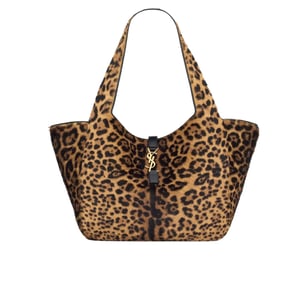 Saint Laurent Le 5 A 7 Bea In Pony Hair Leather Leopard 31Cm