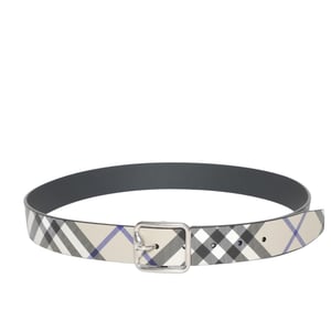 Burberry Classic Nova Check Leather 35mm Belt For Men