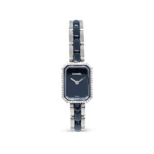 Chanel Première Ceramic Diamond Watch Black Dial