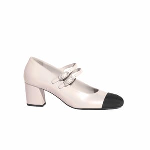 Chanel Mary Janes And Grosgrain White G45696 B16524 Nx269
