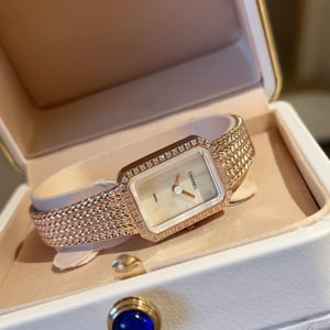 Chanel Première Diamond Mesh Watch White Dial