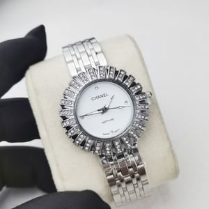 Chanel Sapphire Diamond Watch White Dial