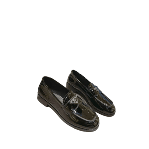 Prada Chocolate Brushed Leather Loafers Black 1D246Mulsf0002Fb050