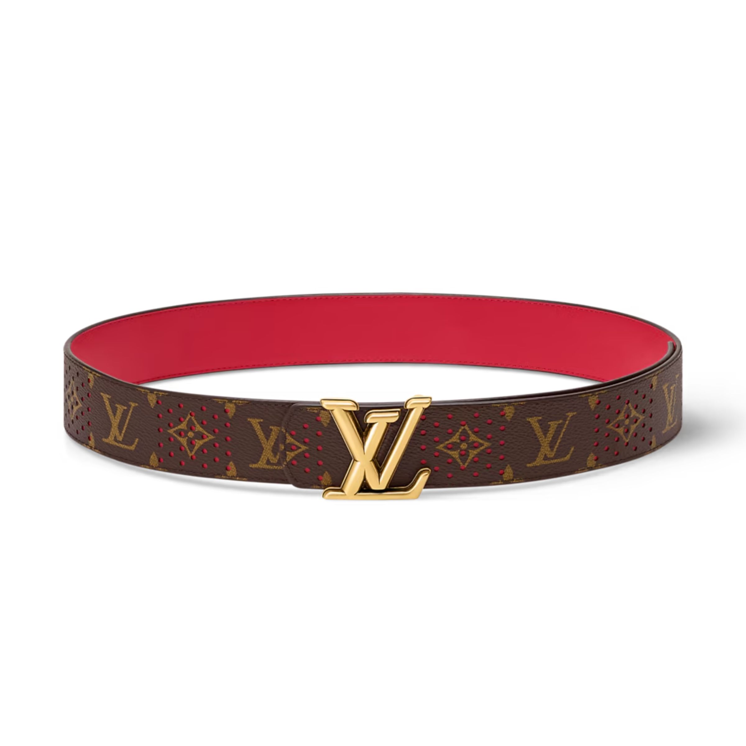 Louis Vuitton Dimension Monogram Grid 40mm Reversible Belt M4910U