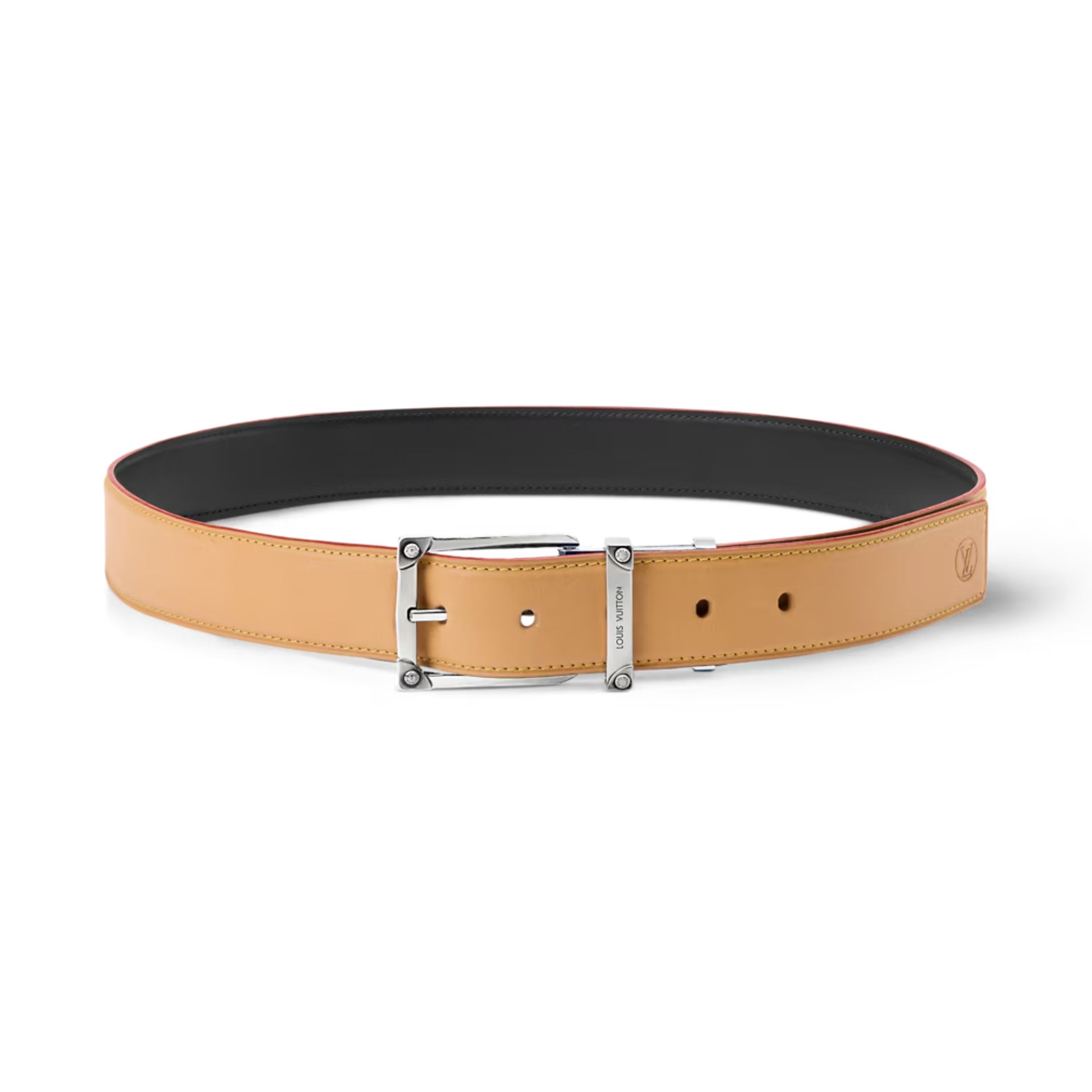 Louis Vuitton Corner Pin Trunk 35mm Reversible Belt M4673U