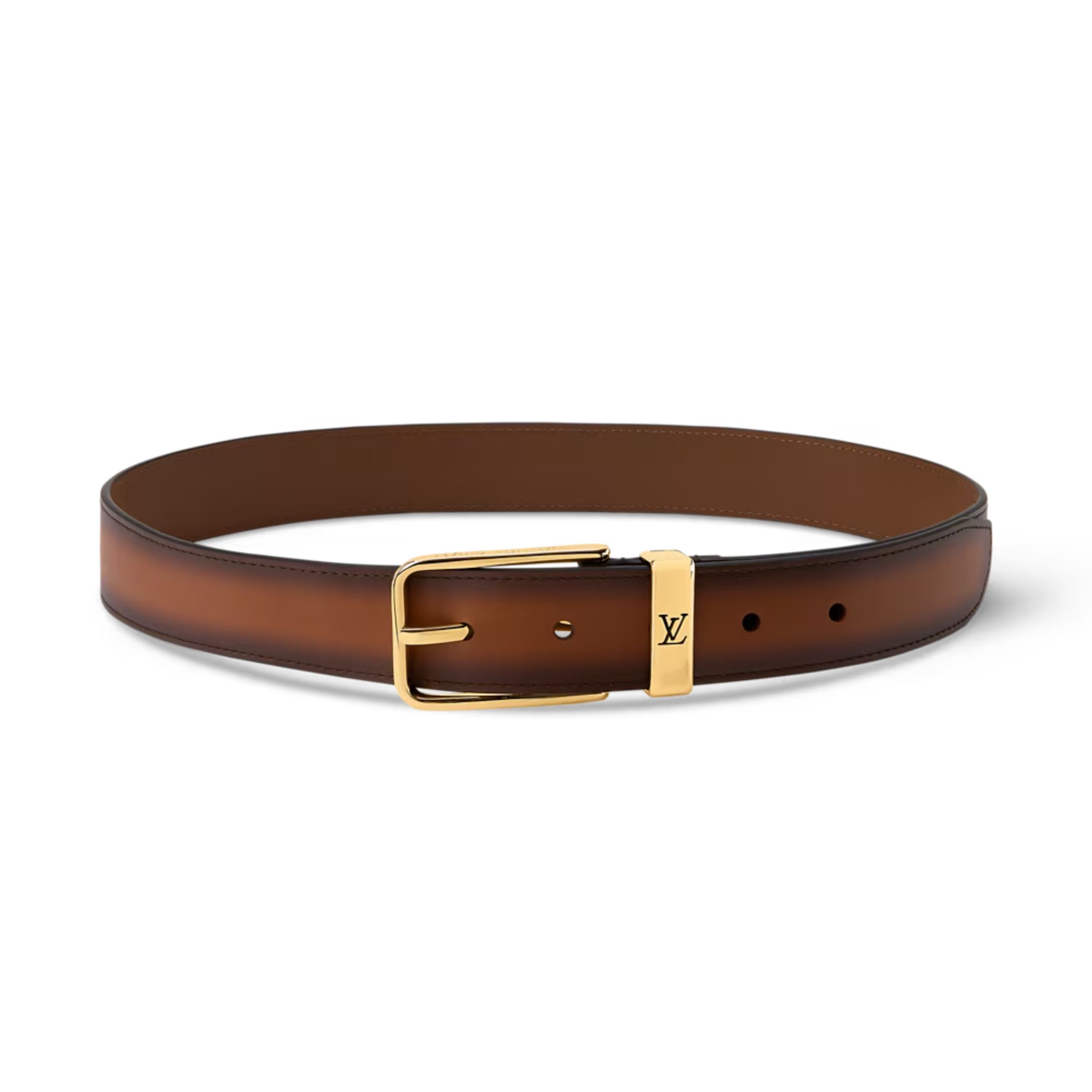 Louis Vuitton Pont Neuf Patinated 35mm Belt M4506S