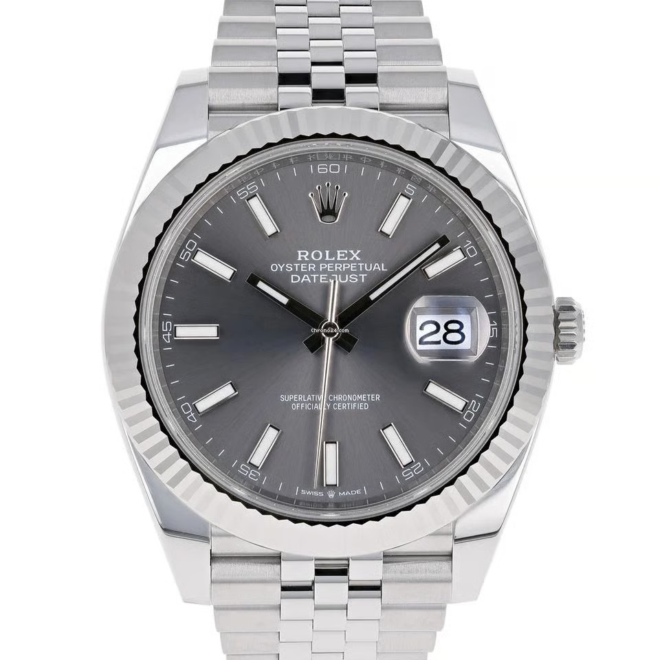 [SUPER CLONE] Rolex Datejust 41mm Rhodium Dial 126334 Jubilee