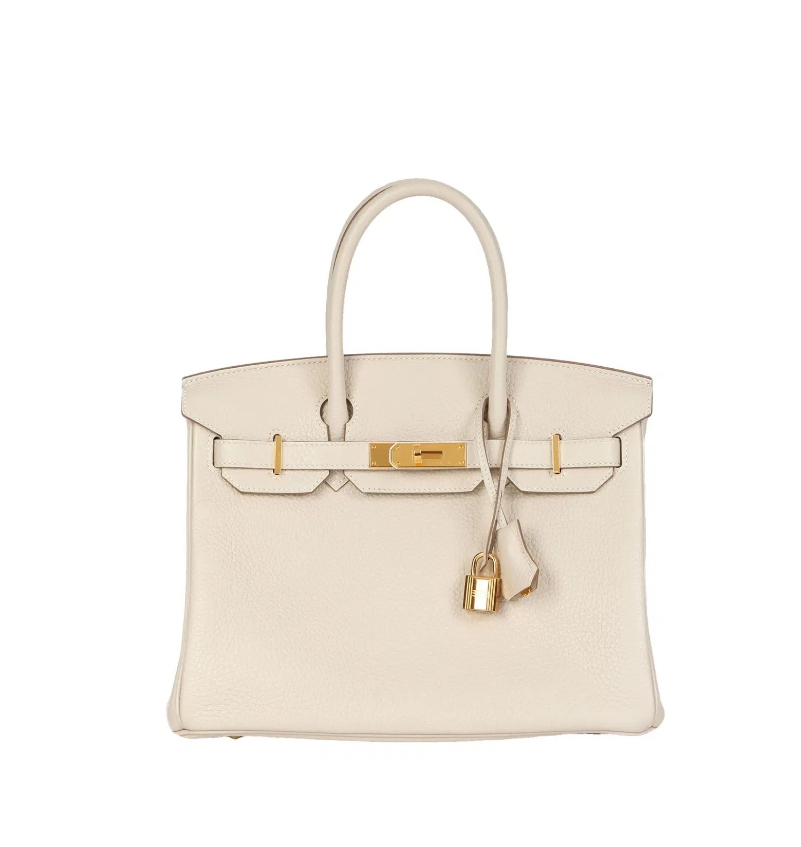Hermes Birkin 25Cm White Togo Leather Gold Hardware 237490