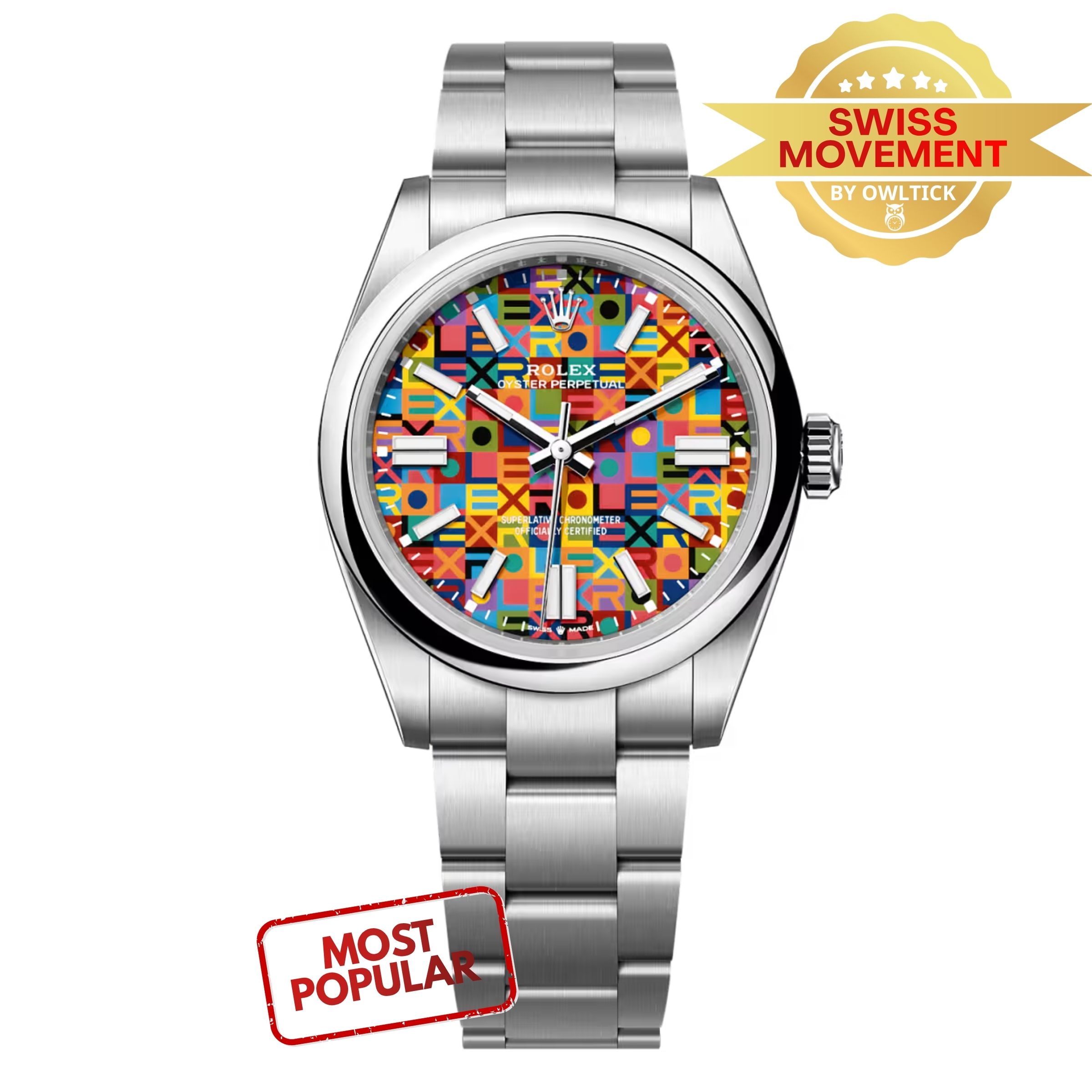 [Superclone] Rolex Oyster Perpetual 41mm Multicoloured Dial Oyster 134300