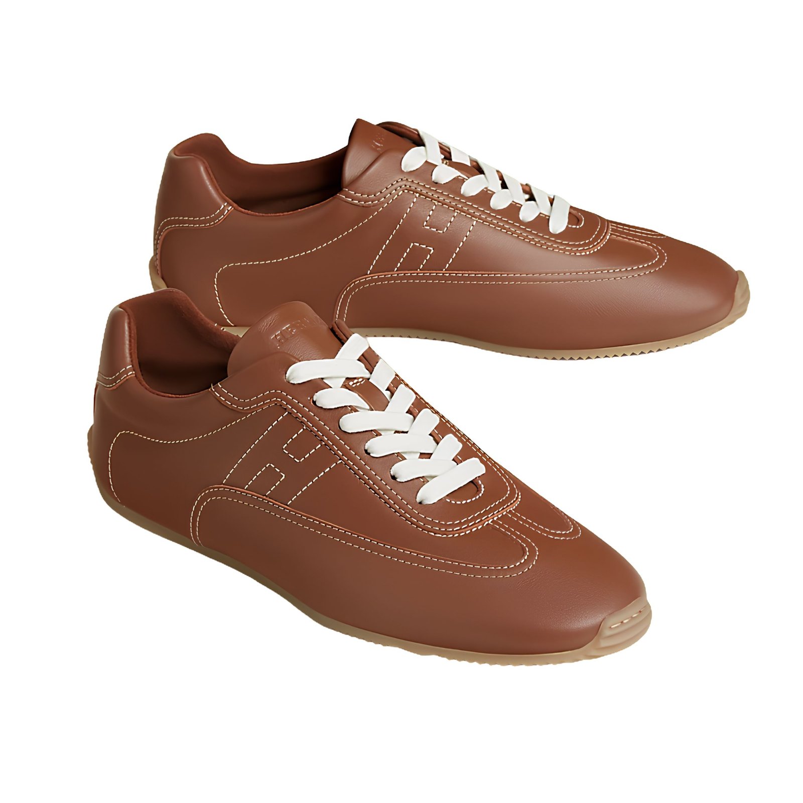 Hermes Master Sneakers Gold Color Calfskin H261881ZH20390