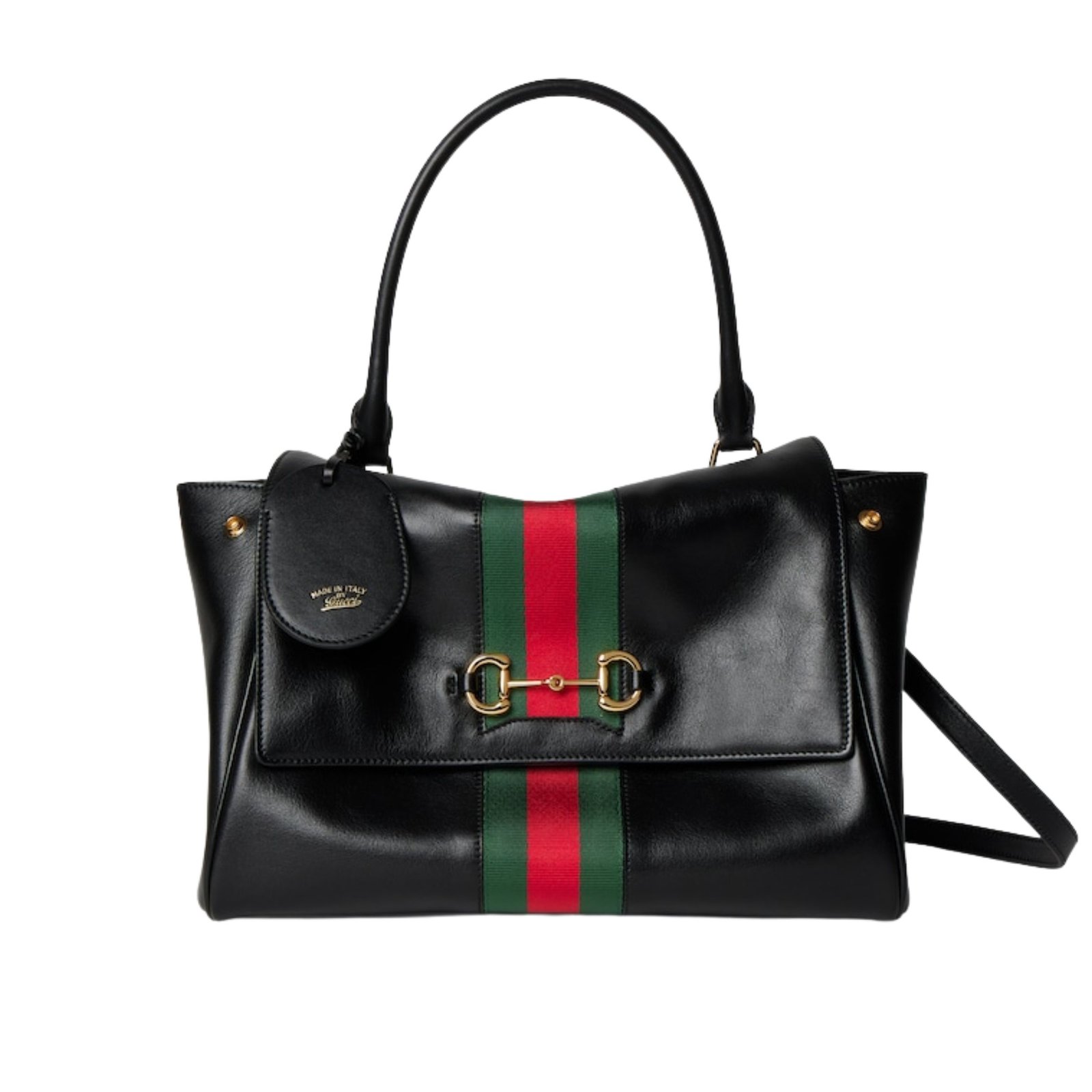 Gucci Paparazzo Large Top Handle Bag 37cm/14.6in Black Leather 875019