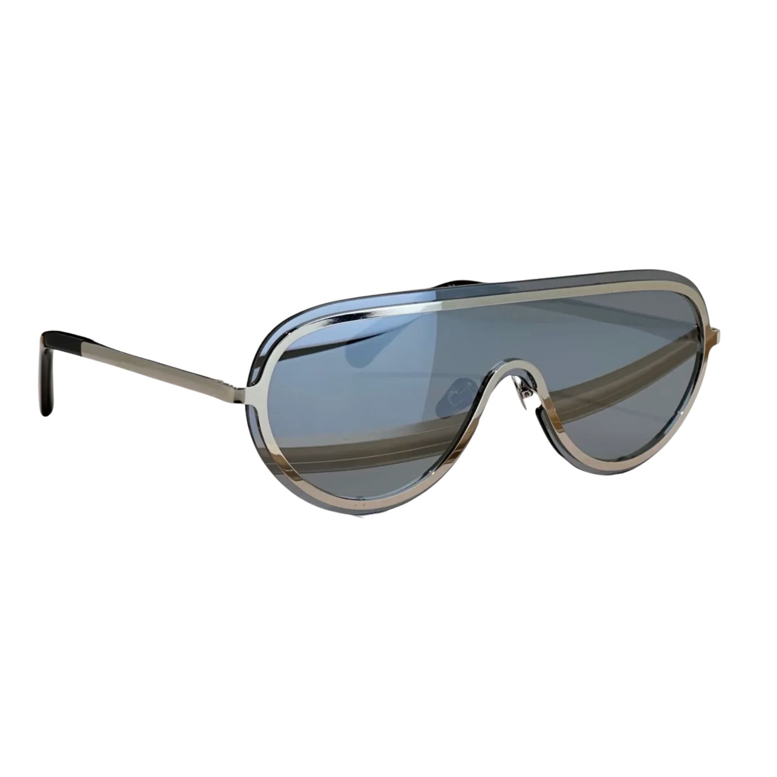 Chanel Monopoly Shield-style Sunglasses Metal Blue A71786